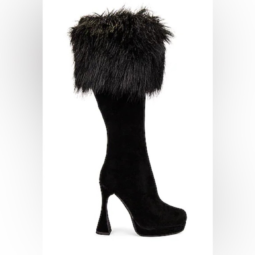 Jeffery Campbell fur boots